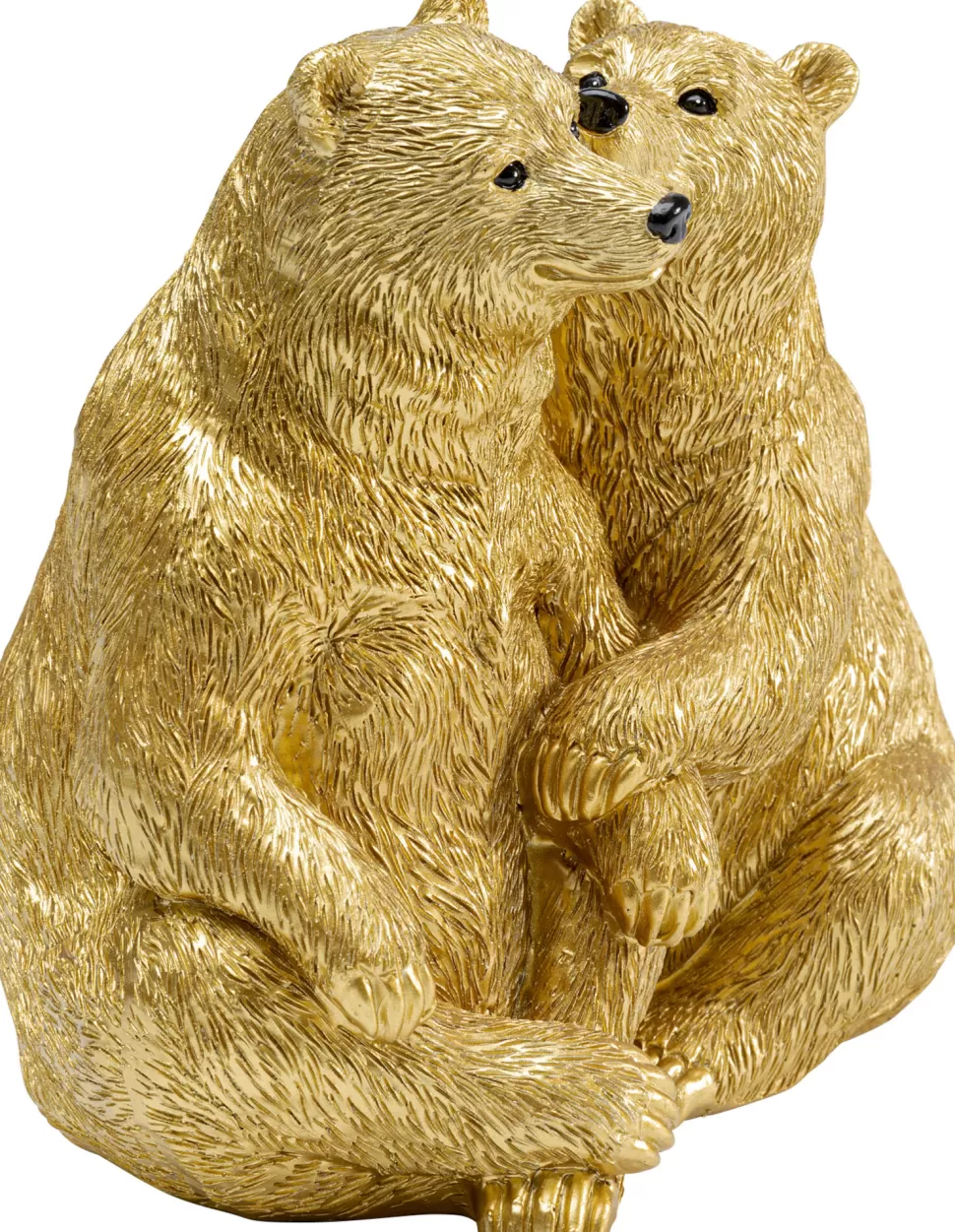 Figurki Dekoracyjne-KARE Design Figurka Dekoracyjna Cuddly Bears 17x16 Cm Złota