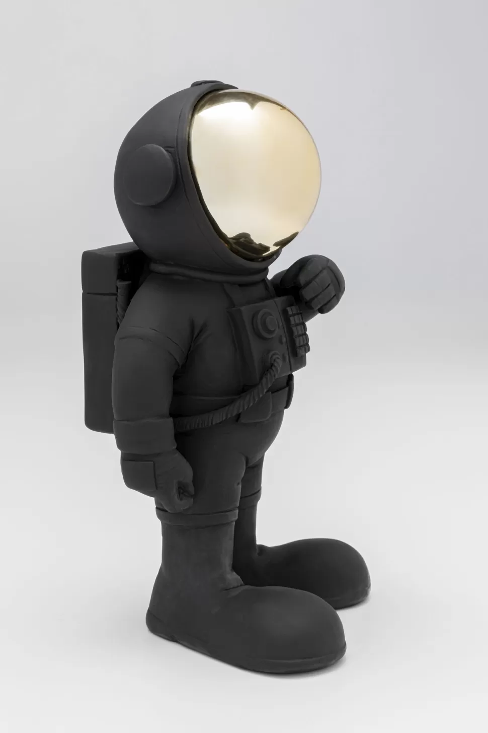 Figurki Dekoracyjne-KARE Design Figurka Dekoracyjna Czarna Astronauta 17x27 Cm