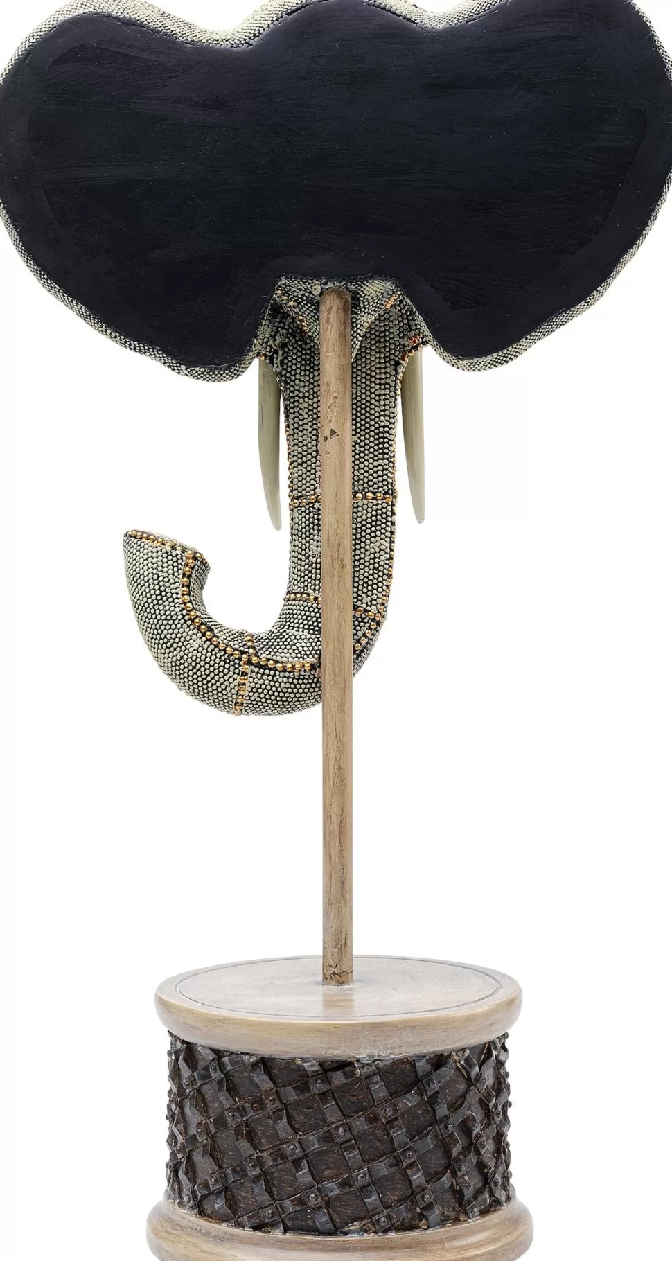 Figurki Dekoracyjne-KARE Design Figurka Dekoracyjna Elephant Head Pearls 28x49 Cm Kolorowa