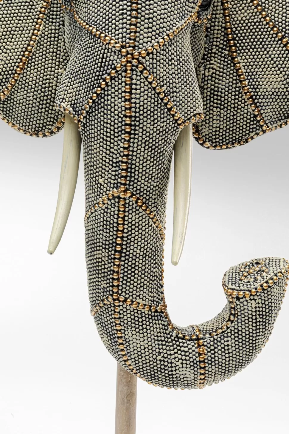 Figurki Dekoracyjne-KARE Design Figurka Dekoracyjna Elephant Head Pearls 28x49 Cm Kolorowa