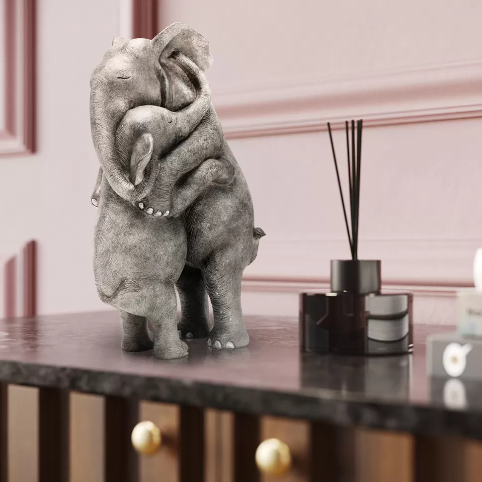 Figurki Dekoracyjne-KARE Design Figurka Dekoracyjna Elephant Hug 22x36 Cm