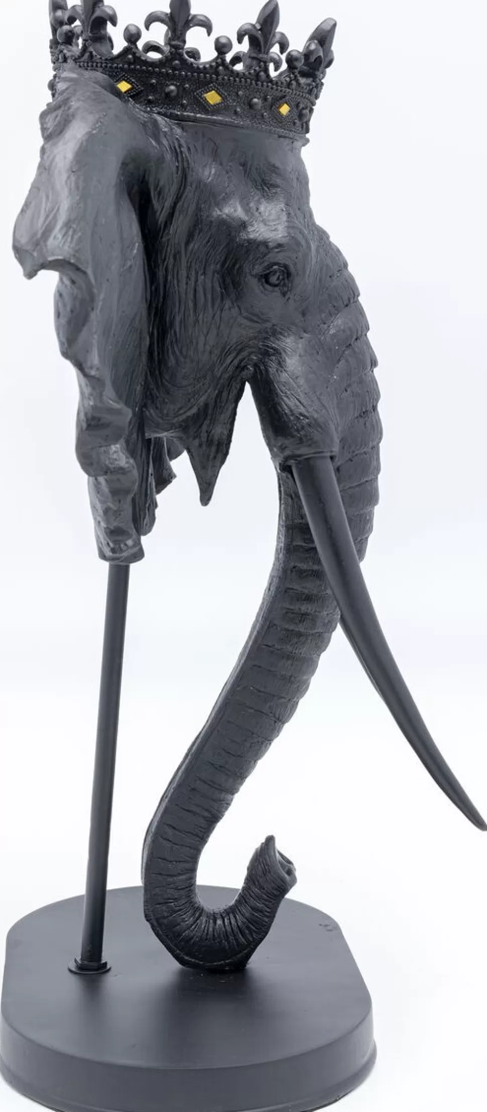 Figurki Dekoracyjne-KARE Design Figurka Dekoracyjna Elephant Royal 49x57 Cm Czarna