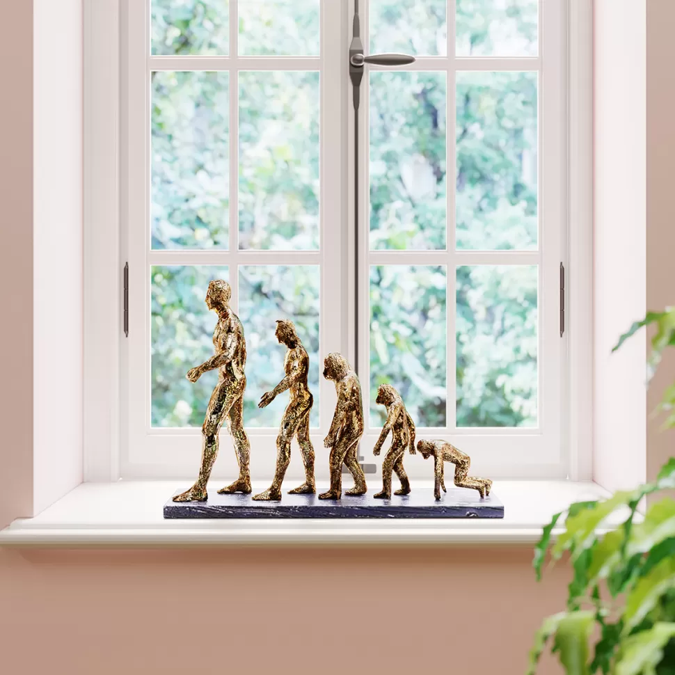 Figurki Dekoracyjne-KARE Design Figurka Dekoracyjna Evolution 58x43 Cm Złota