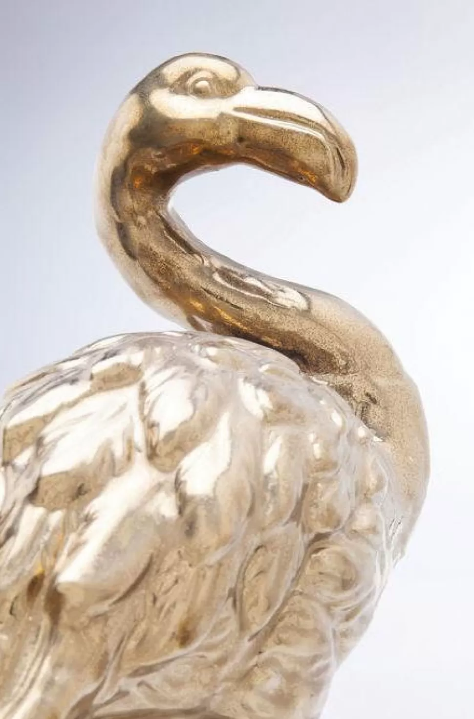 Figurki Dekoracyjne-KARE Design Figurka Dekoracyjna Flamingo Front 26x51 Złota