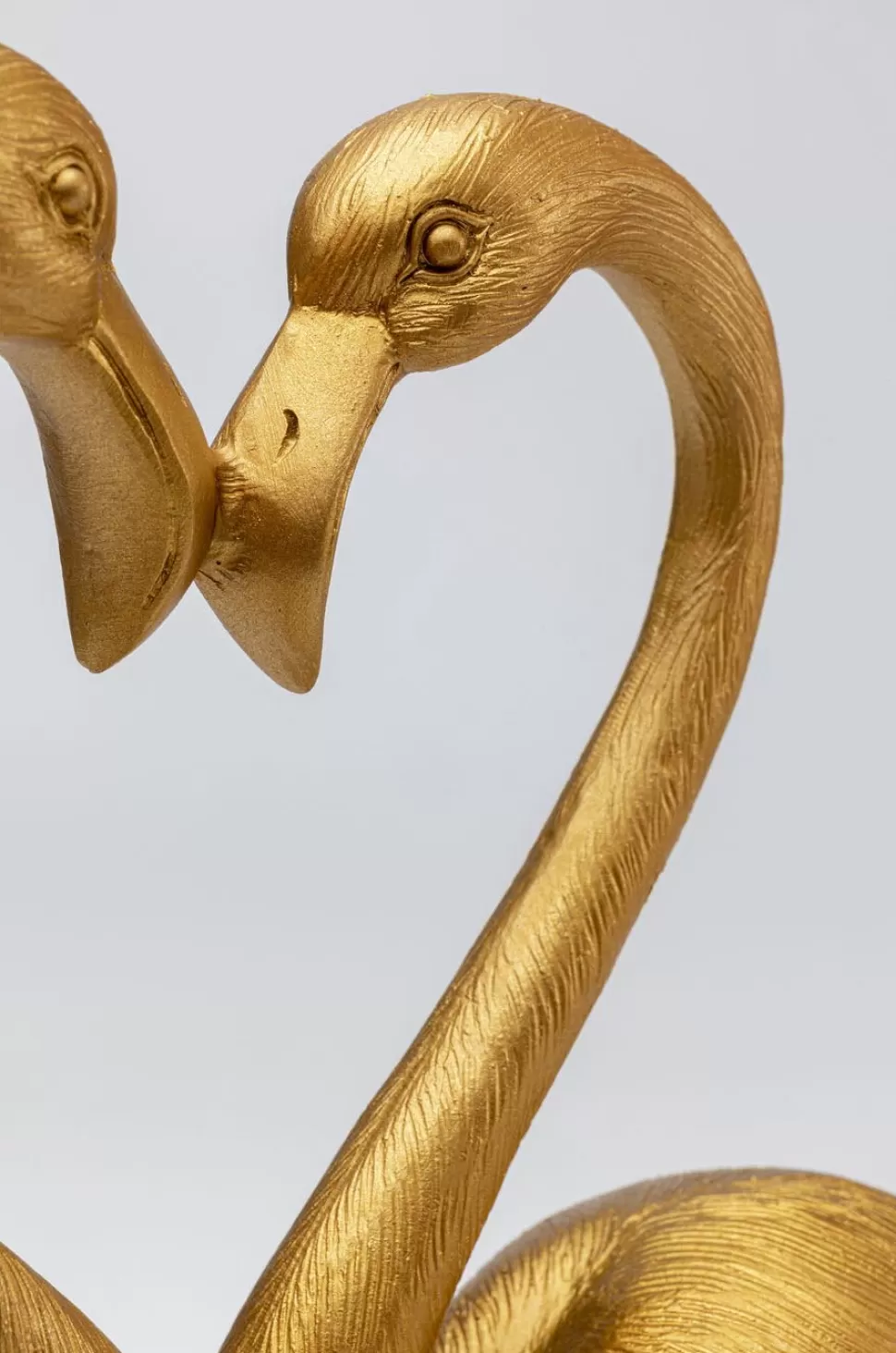Figurki Dekoracyjne-KARE Design Figurka Dekoracyjna Flamingo Love 30x39 Cm Złota