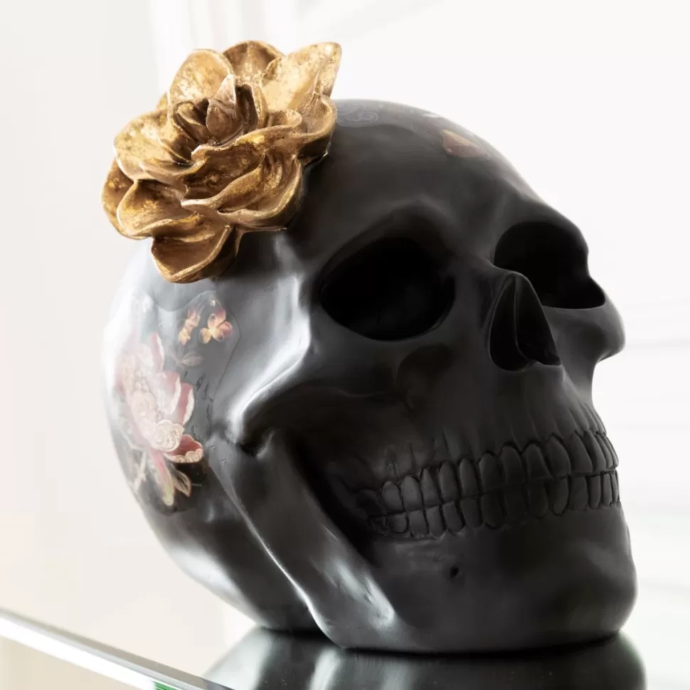 Figurki Dekoracyjne-KARE Design Figurka Dekoracyjna Flower Skull 24x22 Cm