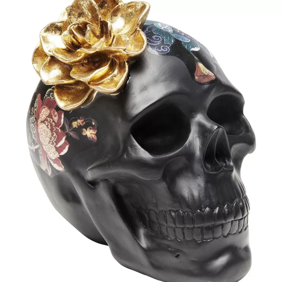 Figurki Dekoracyjne-KARE Design Figurka Dekoracyjna Flower Skull 24x22 Cm