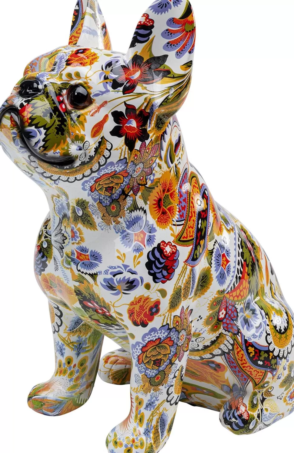 Figurki Dekoracyjne-KARE Design Figurka Dekoracyjna French Bulldog 13x30 Cm Kolorowa