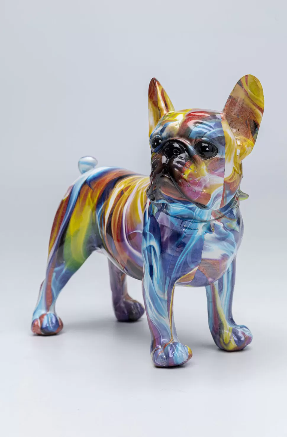 Figurki Dekoracyjne-KARE Design Figurka Dekoracyjna Frenchie 24x22 Cm Kolorowa