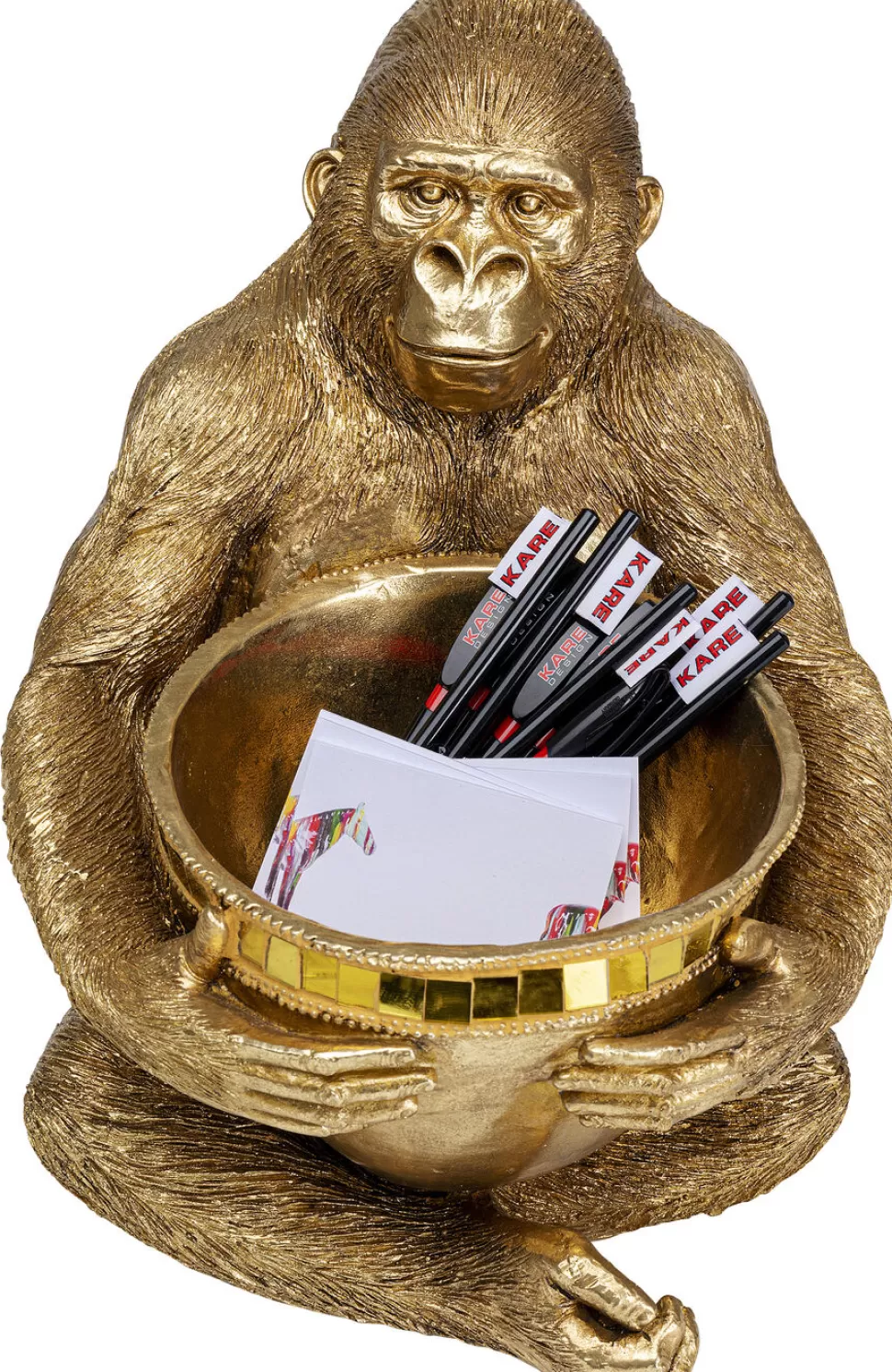 Figurki Dekoracyjne-KARE Design Figurka Dekoracyjna Holding Bowl 33x41 Cm Złota
