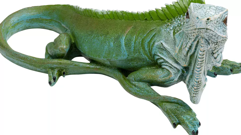 Figurki Dekoracyjne-KARE Design Figurka Dekoracyjna Jaszczurka Zielona 35 Cm