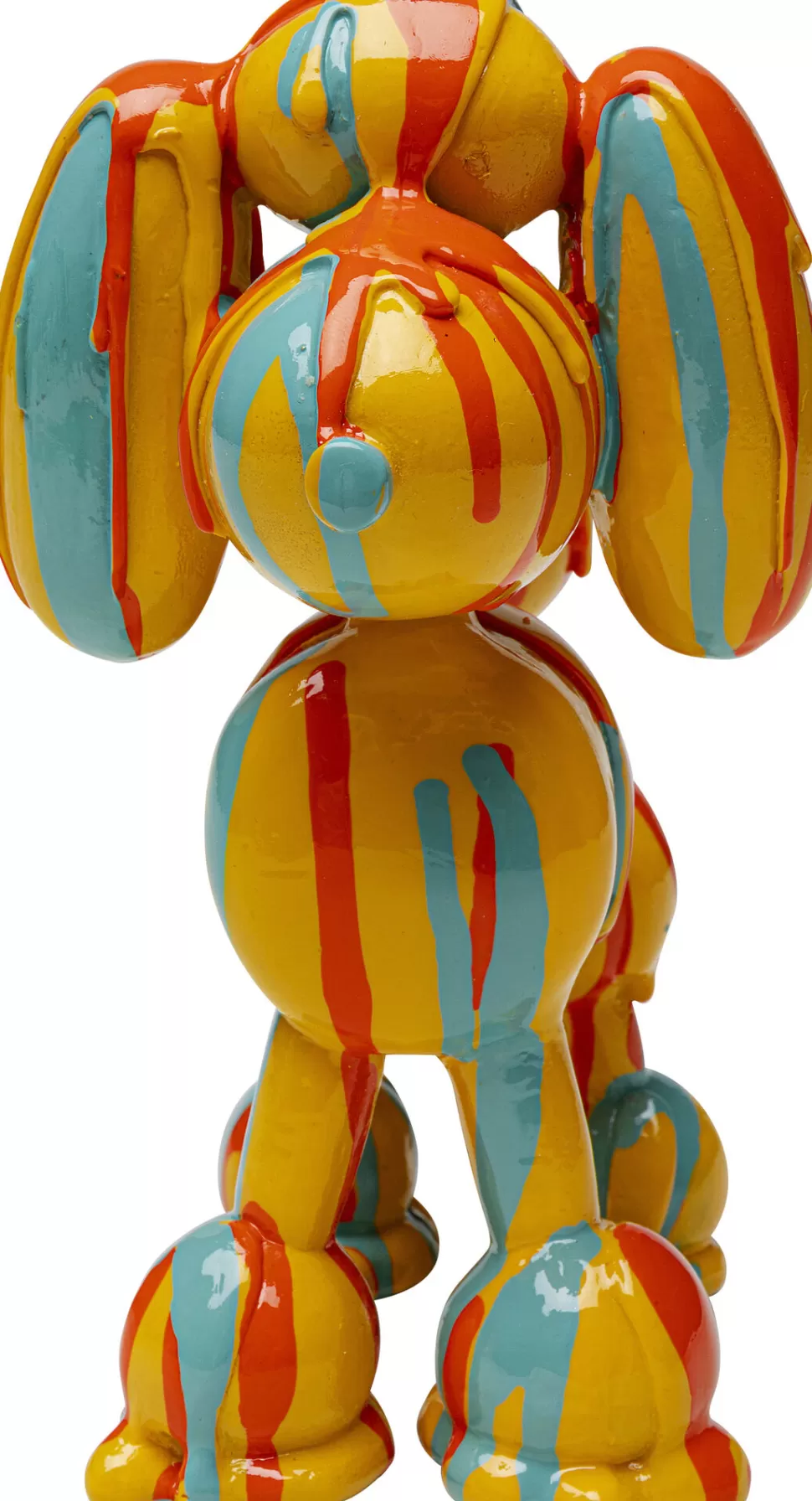 Figurki Dekoracyjne-KARE Design Figurka Dekoracyjna Kolorowa Pies Pudel 16x17 Cm