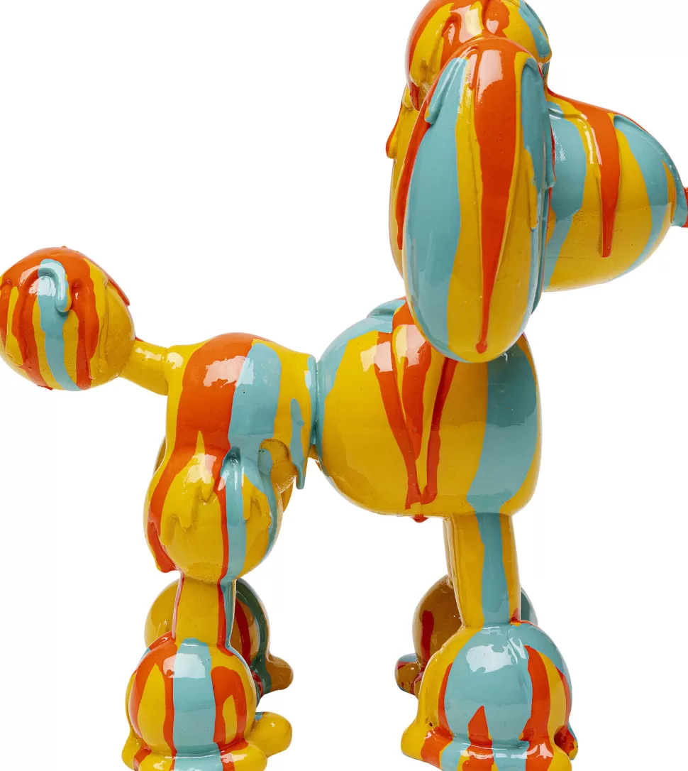 Figurki Dekoracyjne-KARE Design Figurka Dekoracyjna Kolorowa Pies Pudel 16x17 Cm