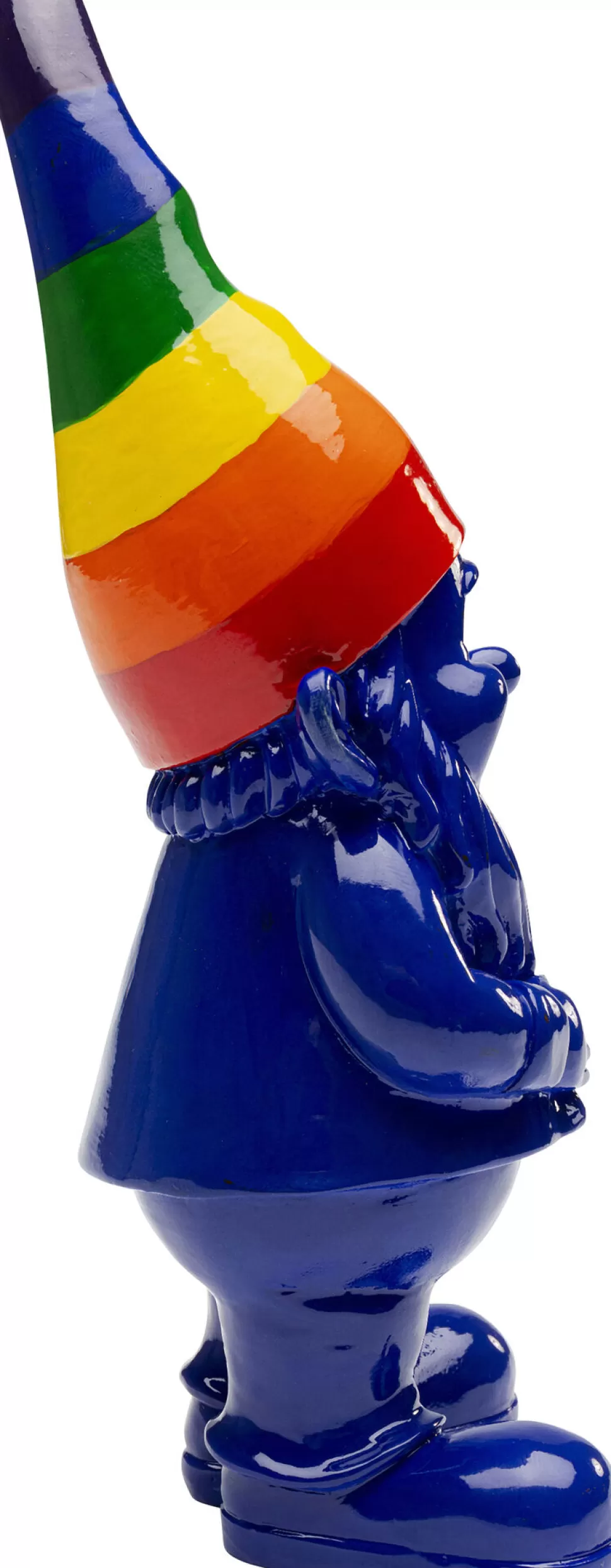 Figurki Dekoracyjne-KARE Design Figurka Dekoracyjna Krasnal Niebieski Czapka Kolorowa 21 Cm