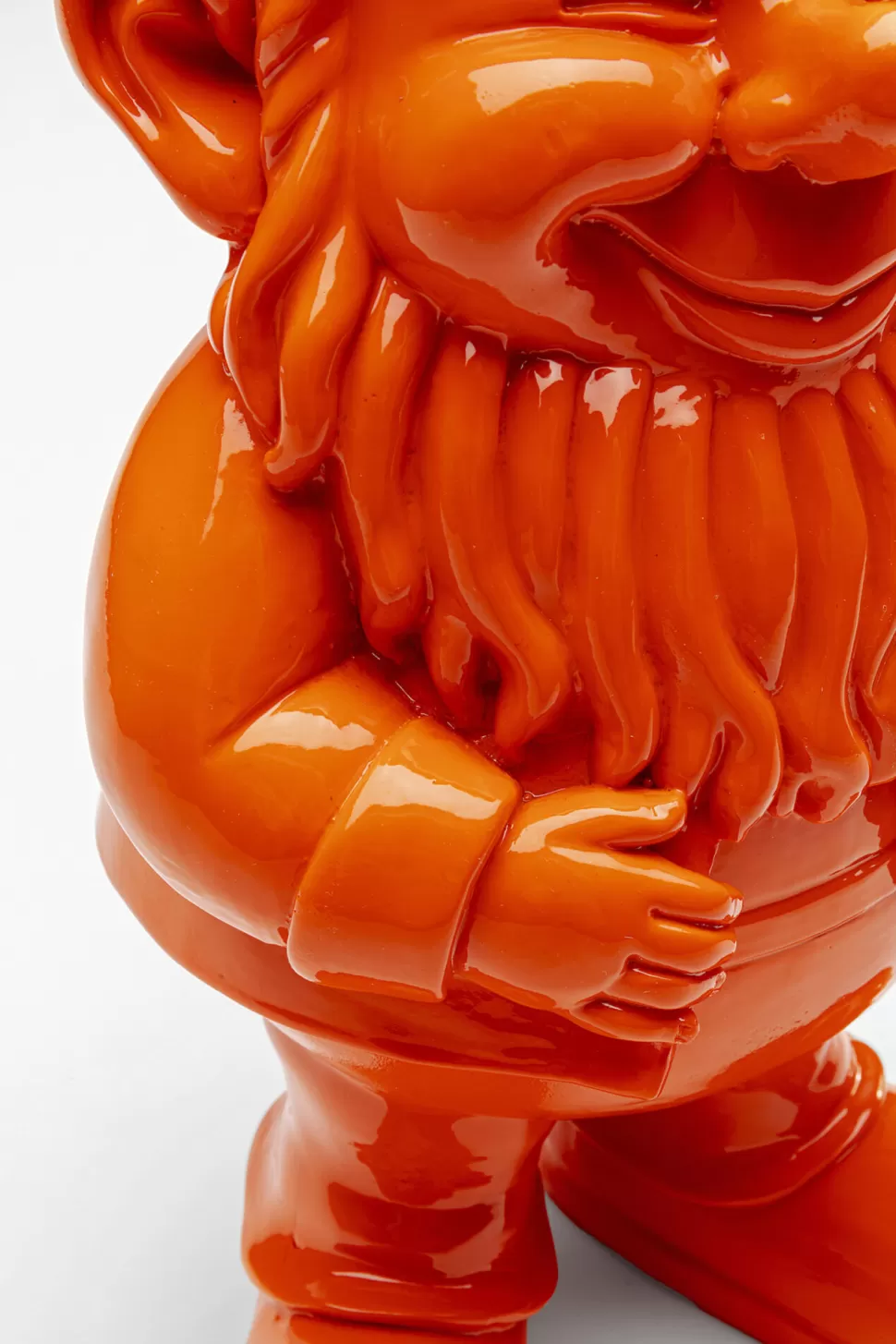 Figurki Dekoracyjne-KARE Design Figurka Dekoracyjna Krasnal Pomarańczowy Czapka Kolorowa 46 Cm