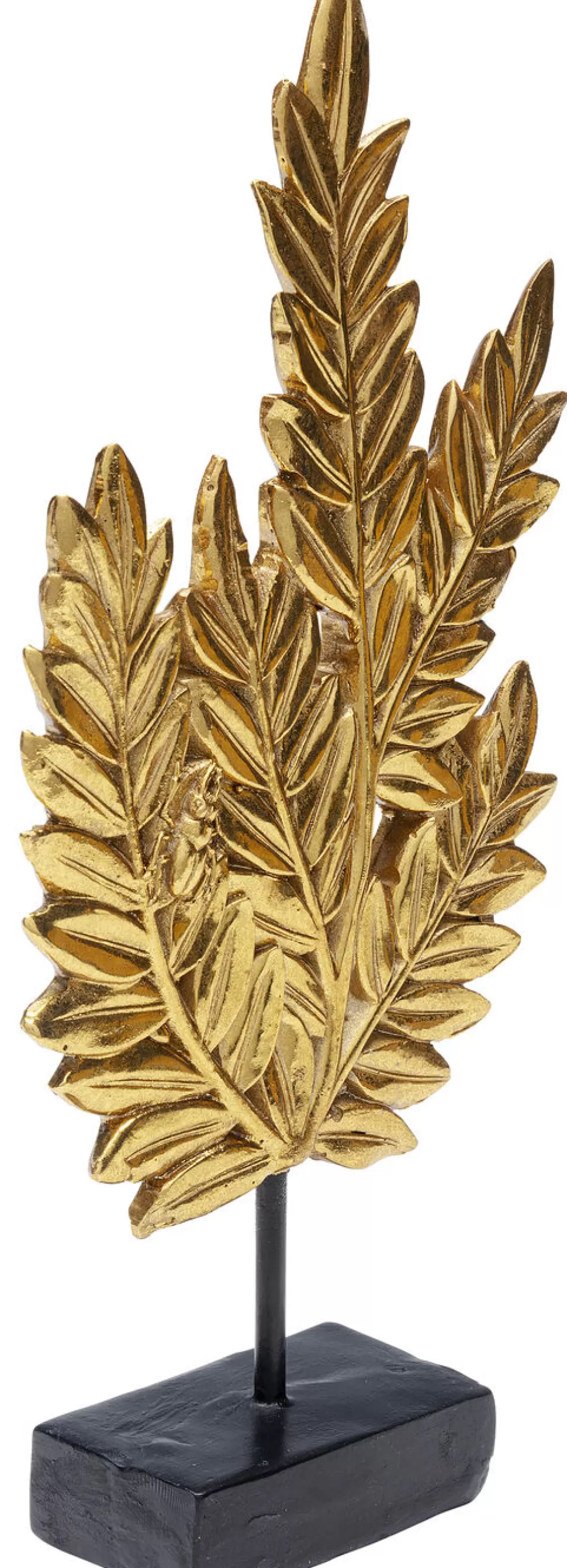 Figurki Dekoracyjne-KARE Design Figurka Dekoracyjna Leaves 14x30 Cm Złota