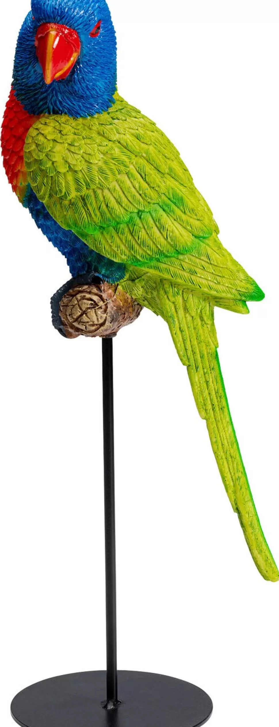 Figurki Dekoracyjne-KARE Design Figurka Dekoracyjna Parrot Green 15x36 Cm Kolorowa