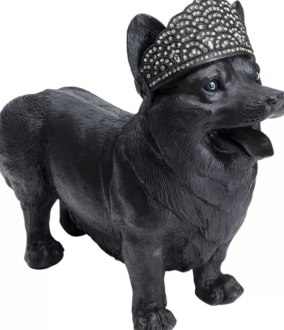 Figurki Dekoracyjne-KARE Design Figurka Dekoracyjna Royal Standing Corgi 52x40 Cm Czarny