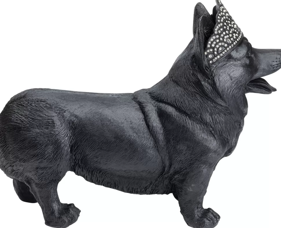 Figurki Dekoracyjne-KARE Design Figurka Dekoracyjna Royal Standing Corgi 52x40 Cm Czarny