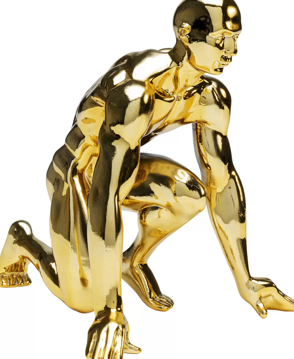 Figurki Dekoracyjne-KARE Design Figurka Dekoracyjna Runner 23x25 Cm Złota
