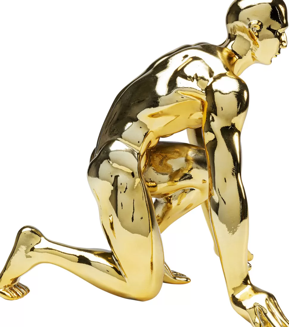 Figurki Dekoracyjne-KARE Design Figurka Dekoracyjna Runner 23x25 Cm Złota