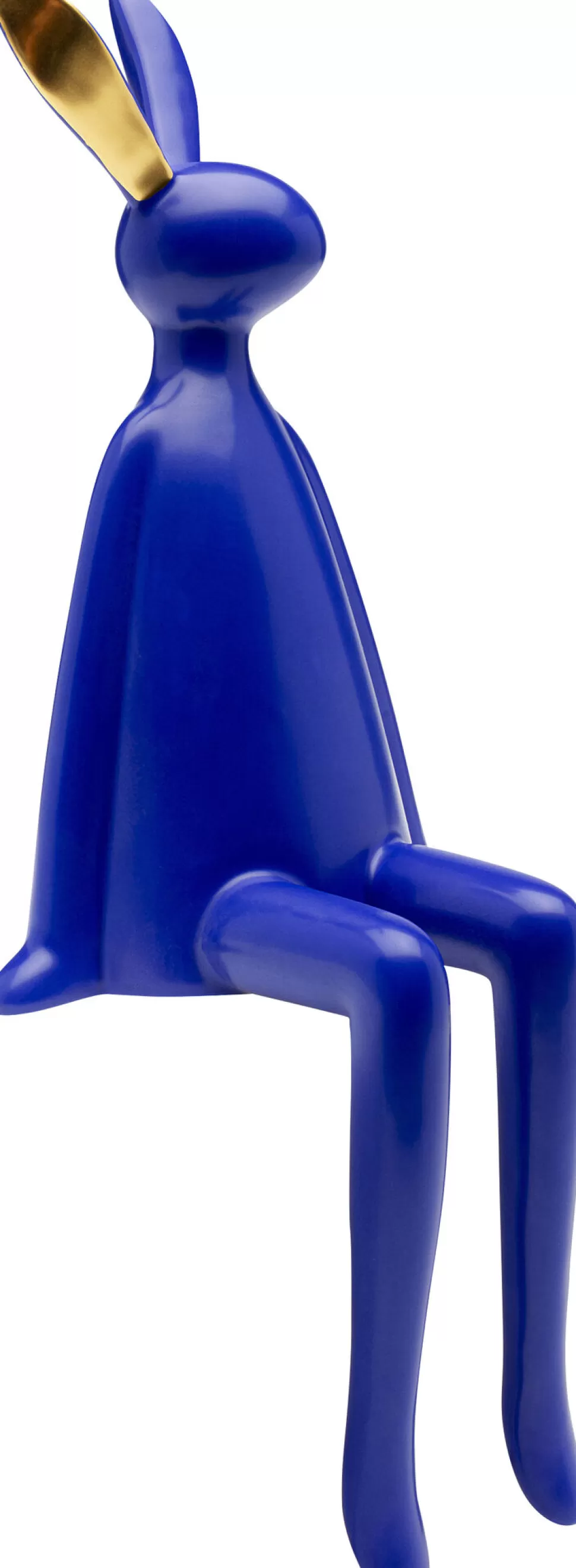 Figurki Dekoracyjne-KARE Design Figurka Dekoracyjna Siedzący Królik Niebieski 15x35 Cm