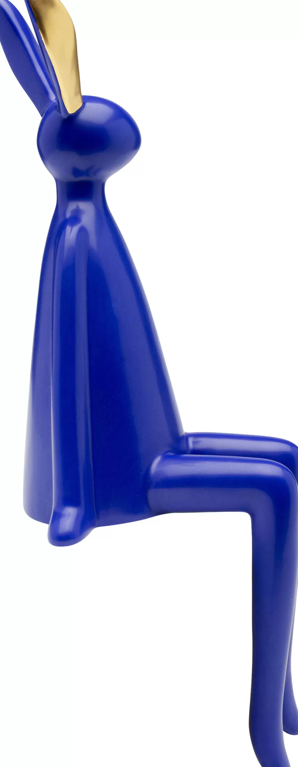 Figurki Dekoracyjne-KARE Design Figurka Dekoracyjna Siedzący Królik Niebieski 15x35 Cm