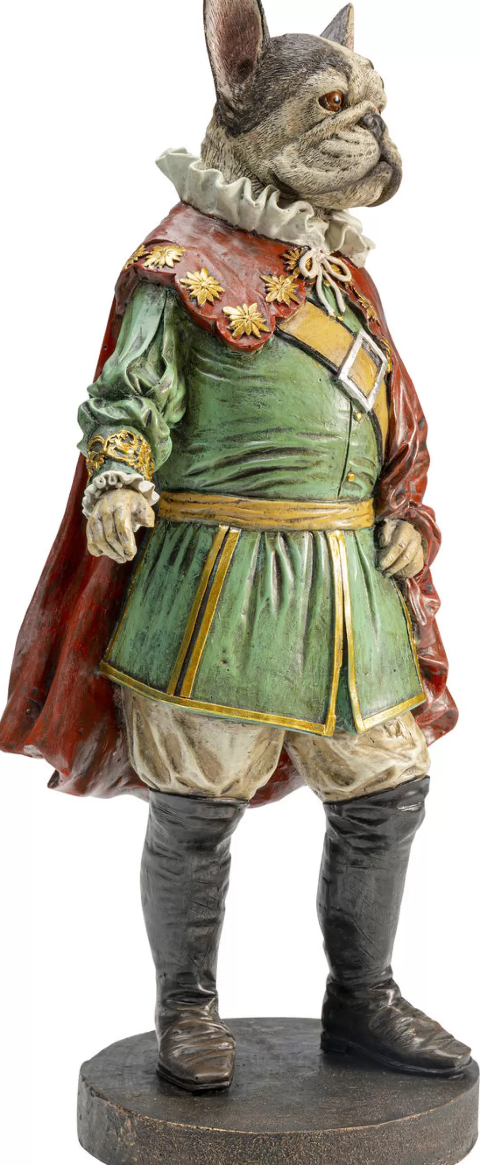 Figurki Dekoracyjne-KARE Design Figurka Dekoracyjna Sir Frenchie Standing 18x41 Cm Kolorowa