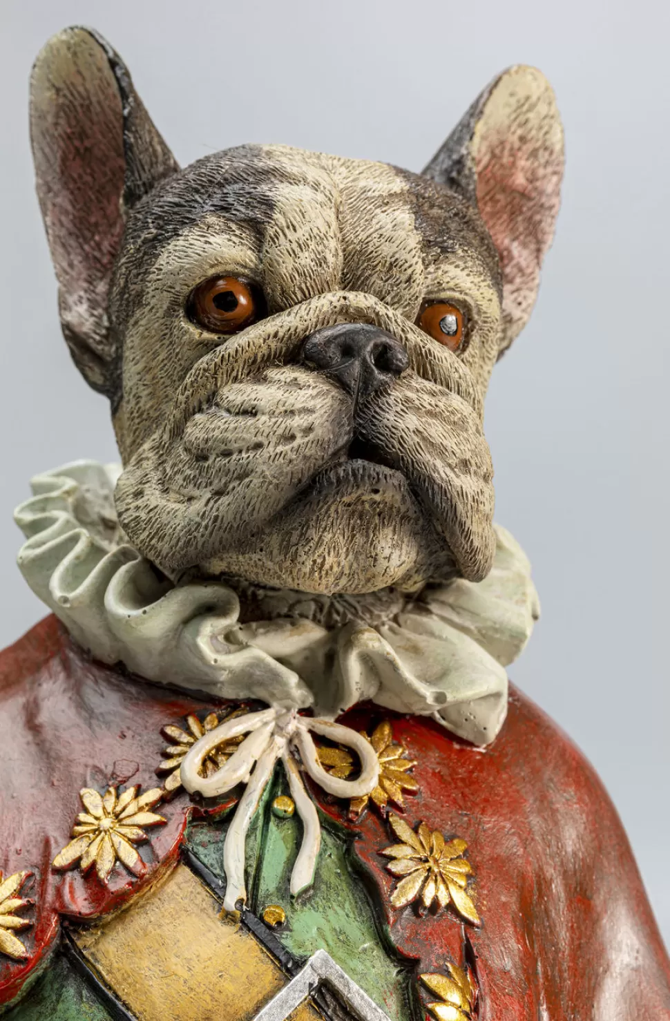 Figurki Dekoracyjne-KARE Design Figurka Dekoracyjna Sir Frenchie Standing 18x41 Cm Kolorowa