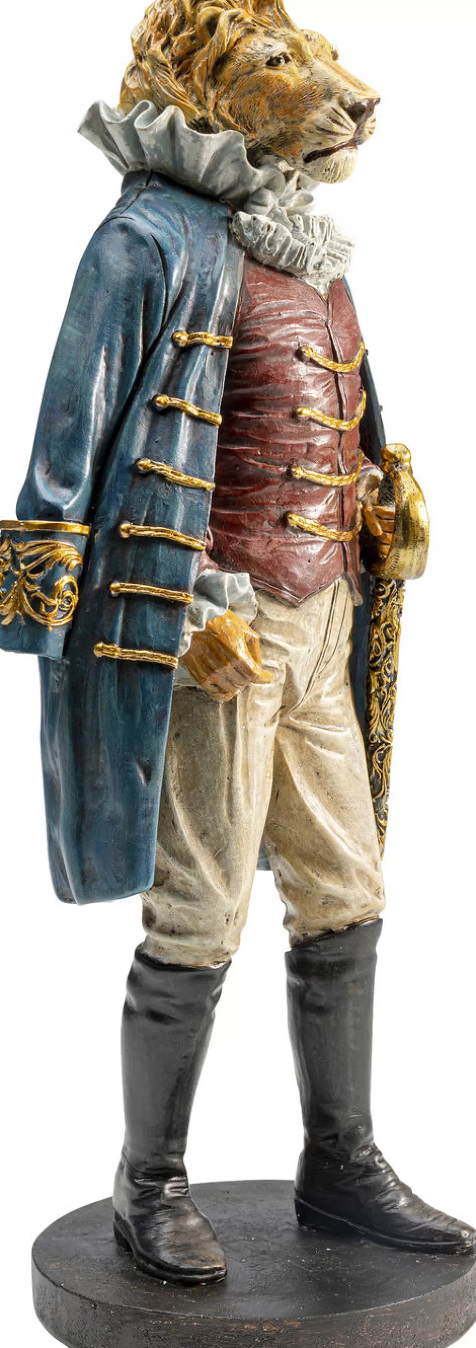 Figurki Dekoracyjne-KARE Design Figurka Dekoracyjna Sir Lion Standing 18x41 Cm Kolorowa