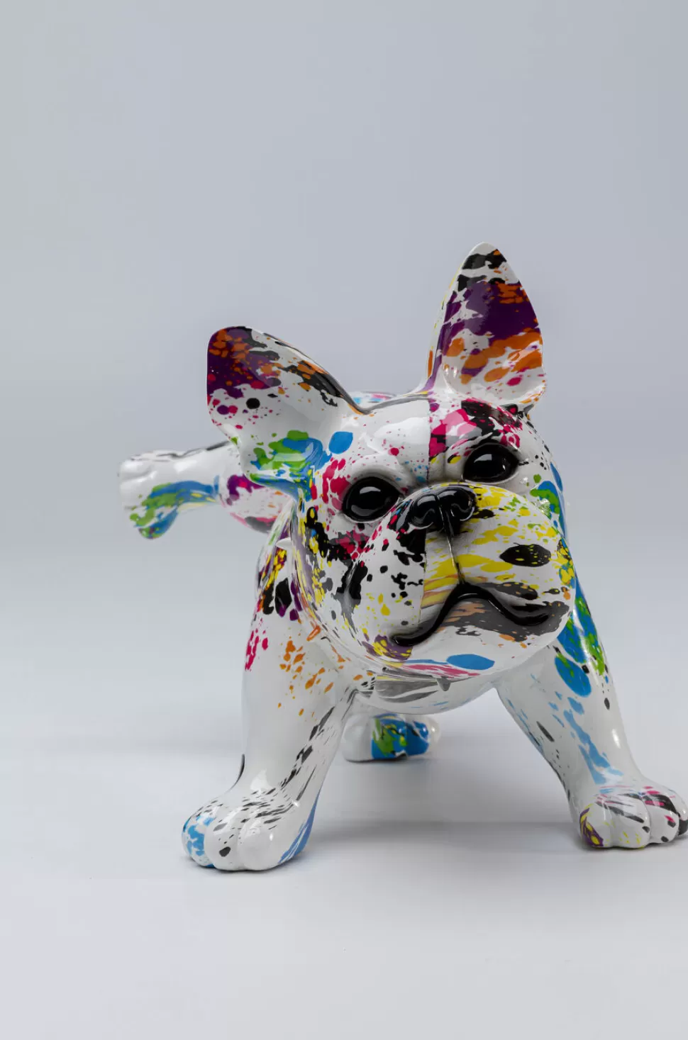 Figurki Dekoracyjne-KARE Design Figurka Dekoracyjna Splash Bulldog 32x21 Cm Kolorowa