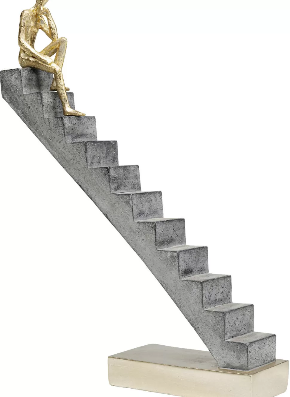 Figurki Dekoracyjne-KARE Design Figurka Dekoracyjna Stairway 28x37 Cm Szara