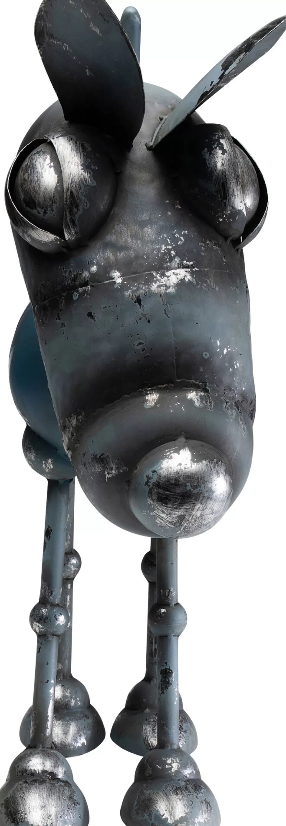 Figurki Dekoracyjne-KARE Design Figurka Dekoracyjna Stalowa Pies Robot 52x60 Cm