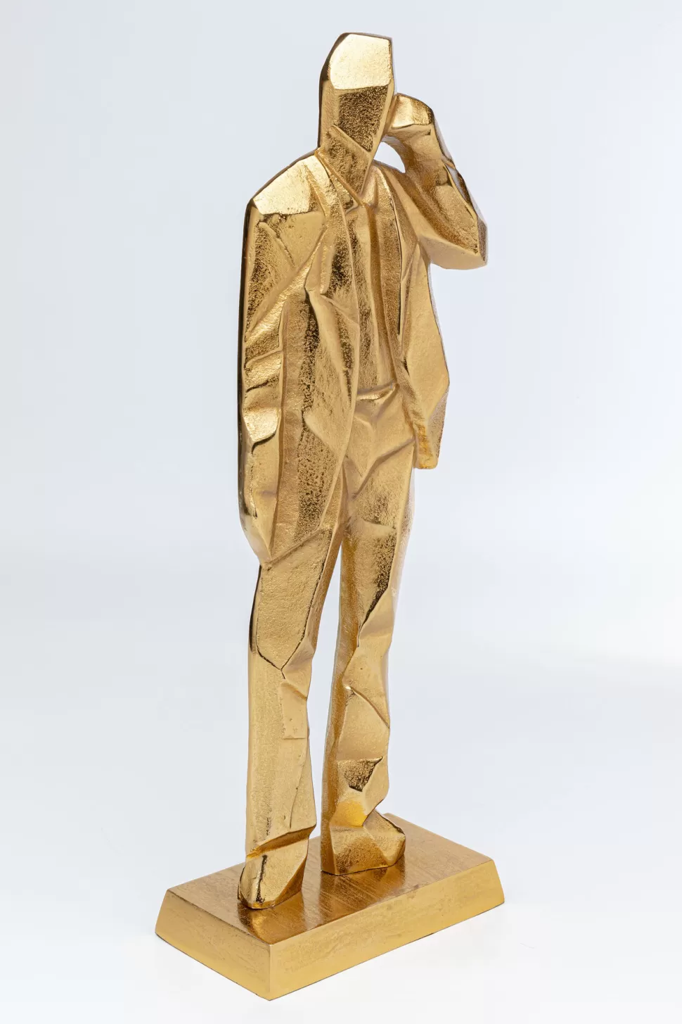 Figurki Dekoracyjne-KARE Design Figurka Dekoracyjna Standing Man 23x62 Cm Złota