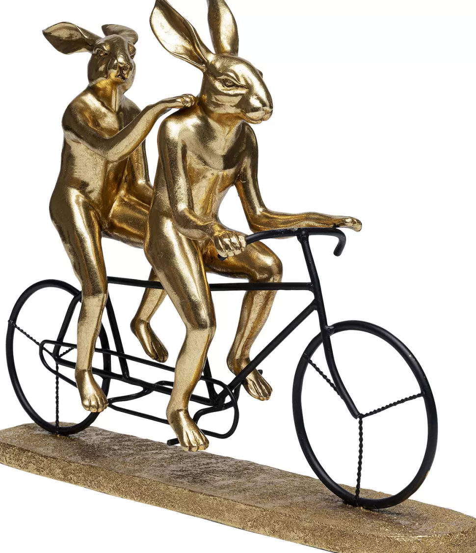 Figurki Dekoracyjne-KARE Design Figurka Dekoracyjna Tandem Rabbits 43x34 Cm Czarno-złota