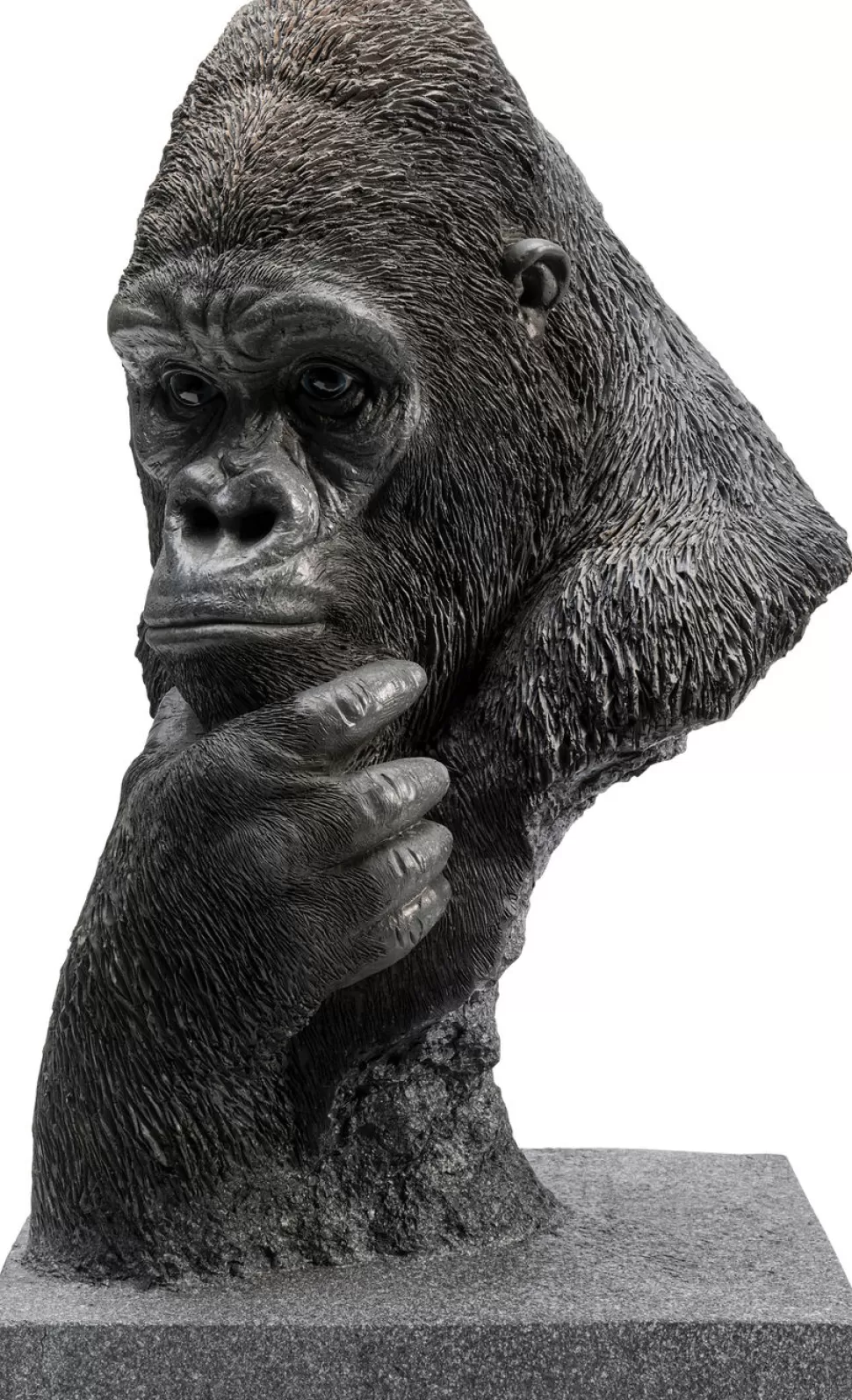Figurki Dekoracyjne-KARE Design Figurka Dekoracyjna Thinking Gorilla Head 29x49 Cm