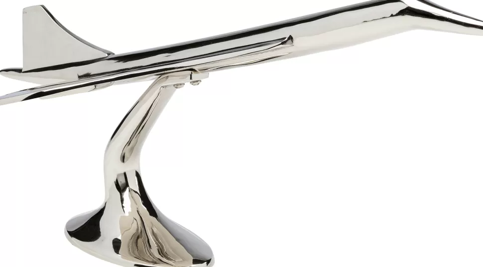 Figurki Dekoracyjne-KARE Design Figurka Dekoracyjna Z Aluminium Samolot Concorde 59x28 Cm