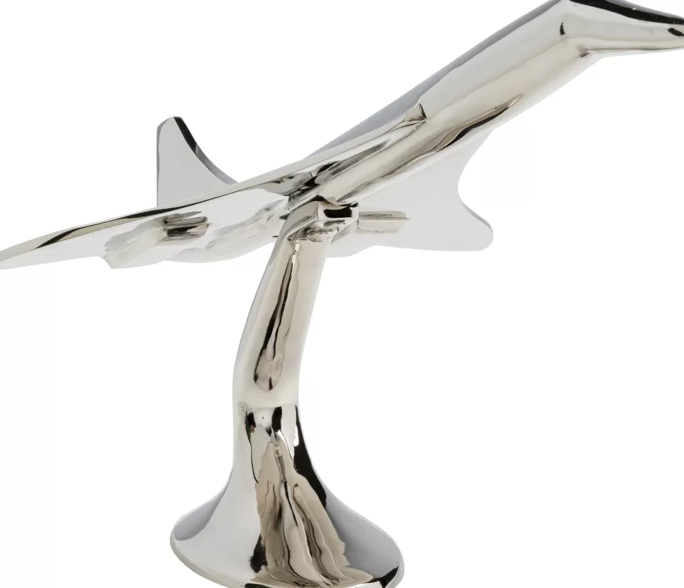 Figurki Dekoracyjne-KARE Design Figurka Dekoracyjna Z Aluminium Samolot Concorde 59x28 Cm