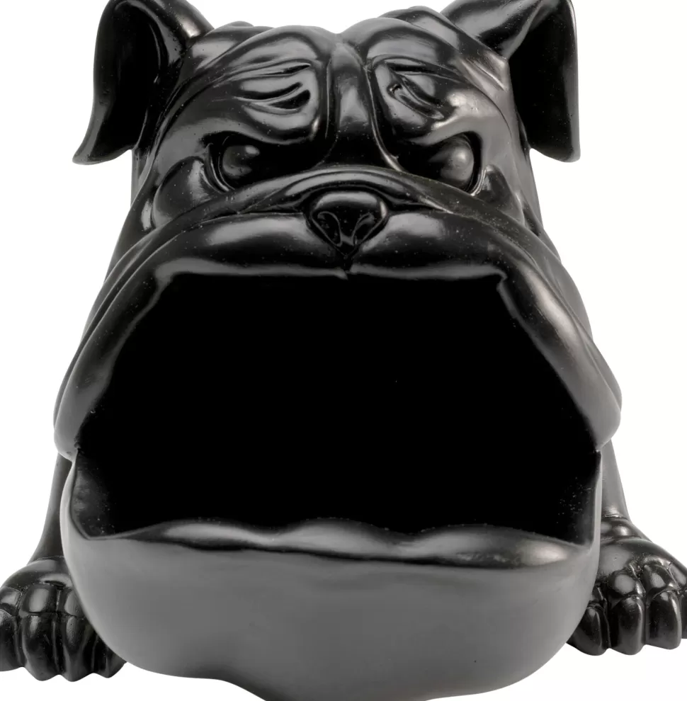 Figurki Dekoracyjne-KARE Design Figurka Dekoracyjna Ze Schowkiem Czarna Motyw Zwierzęcy Pies 37x23 Cm