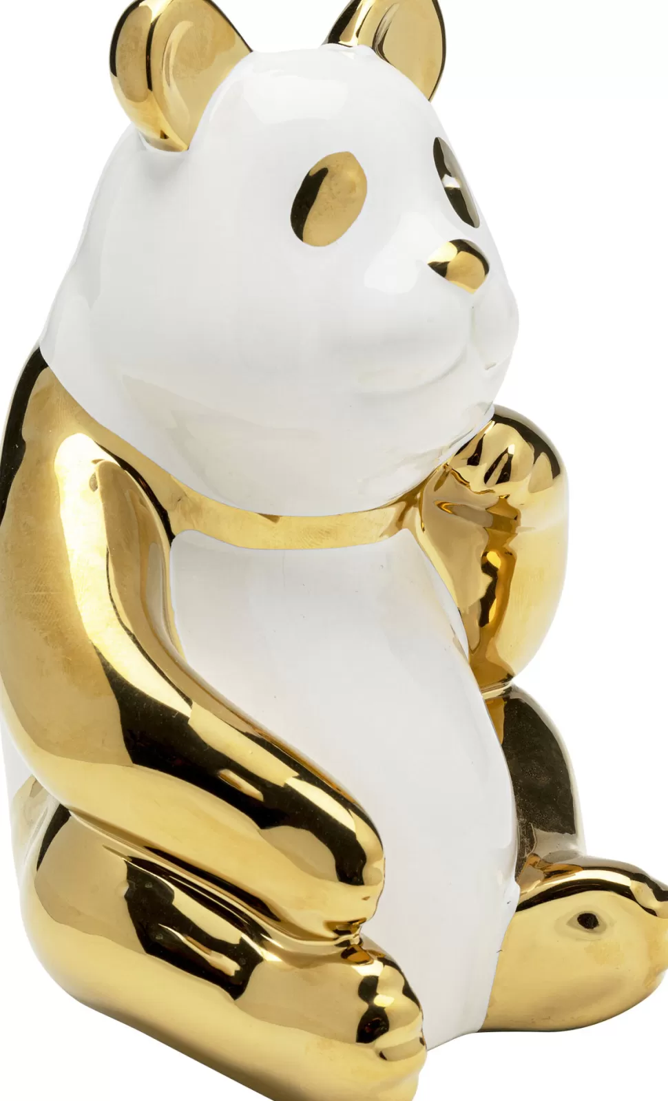Figurki Dekoracyjne-KARE Design Figurka Dekoracyjna Złota Panda 14x19 Cm