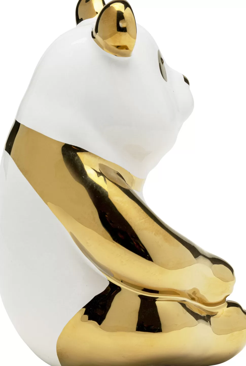 Figurki Dekoracyjne-KARE Design Figurka Dekoracyjna Złota Panda 14x19 Cm