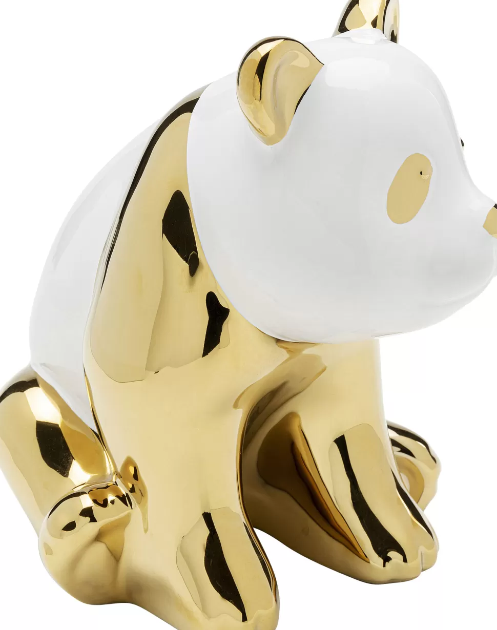 Figurki Dekoracyjne-KARE Design Figurka Dekoracyjna Złota Panda 15x18 Cm