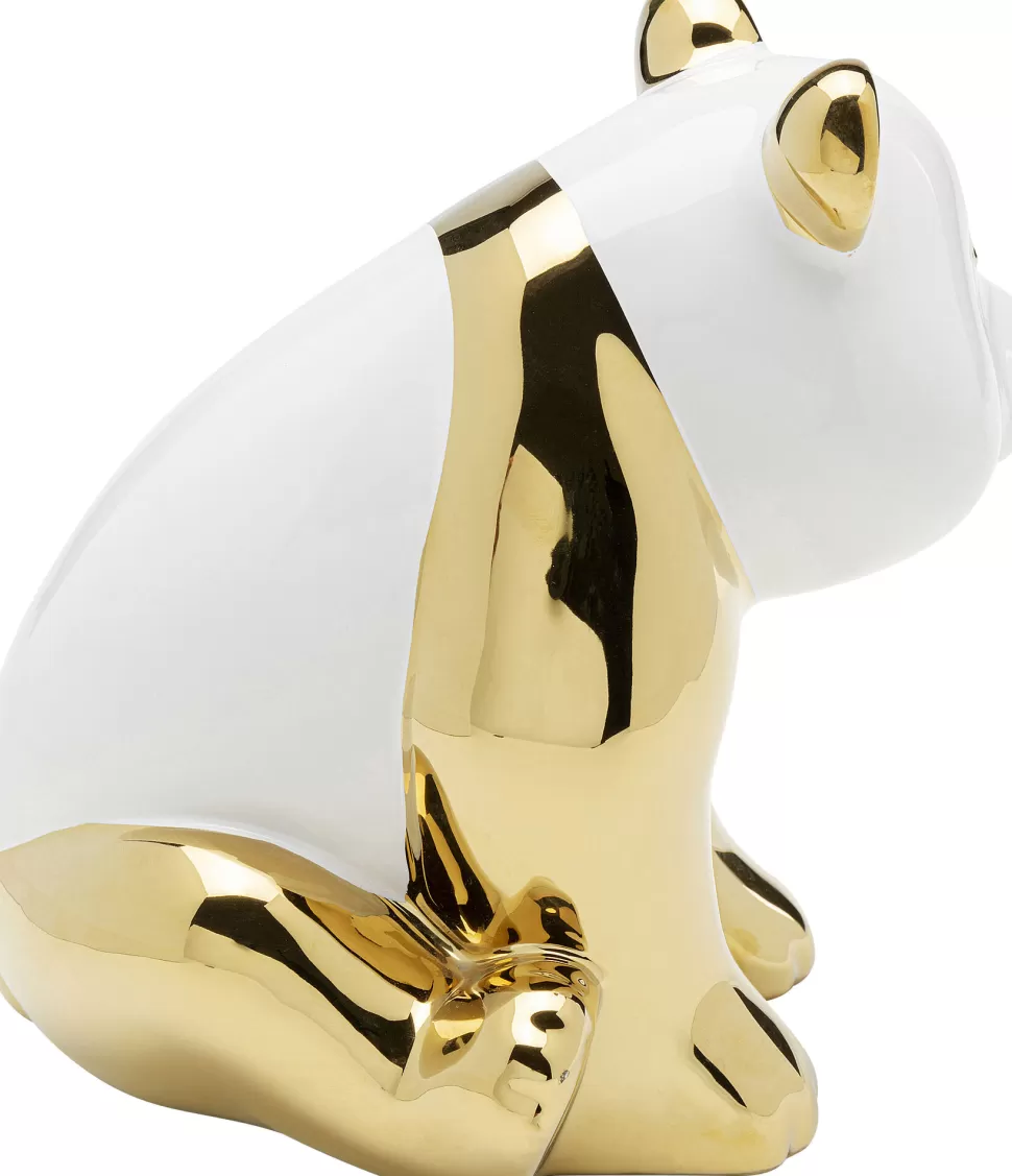 Figurki Dekoracyjne-KARE Design Figurka Dekoracyjna Złota Panda 15x18 Cm