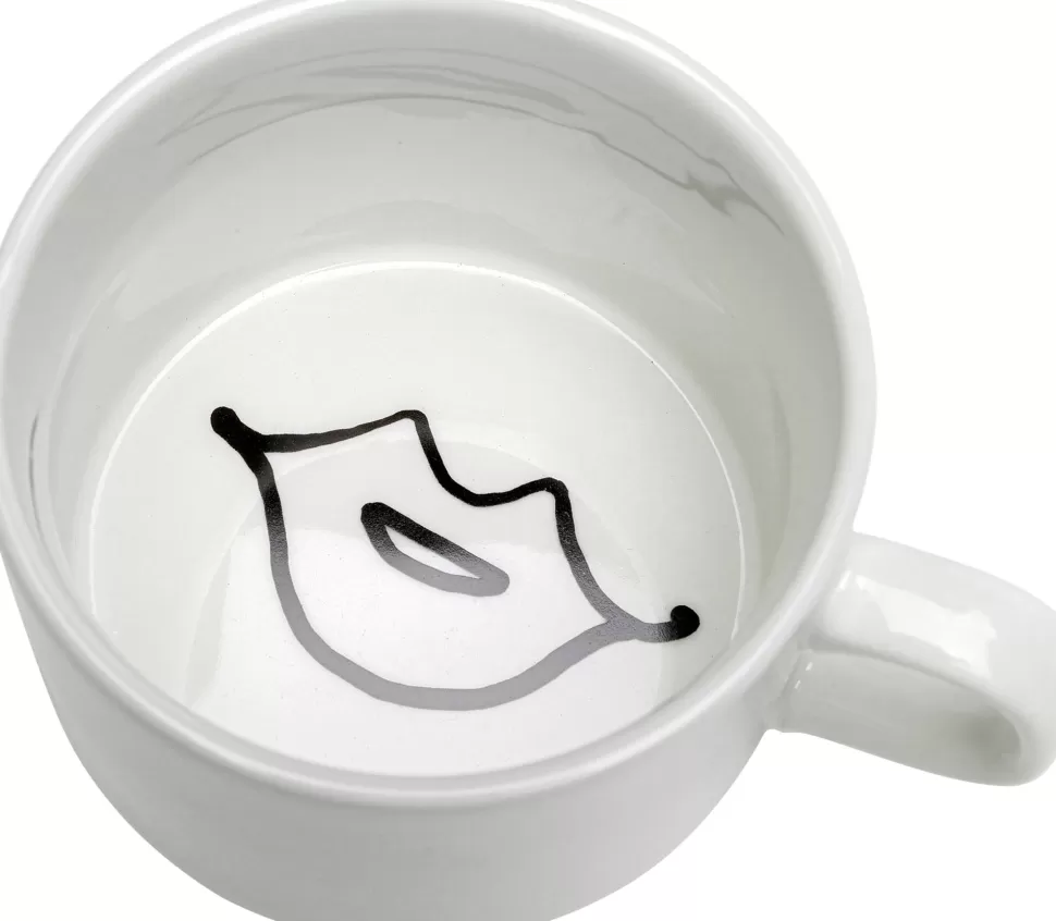 Zastawa Stołowa | Filiżanki-KARE Design Filiżanka Ze Spodkiem Biała #2 Wzory Czarne 160 Ml