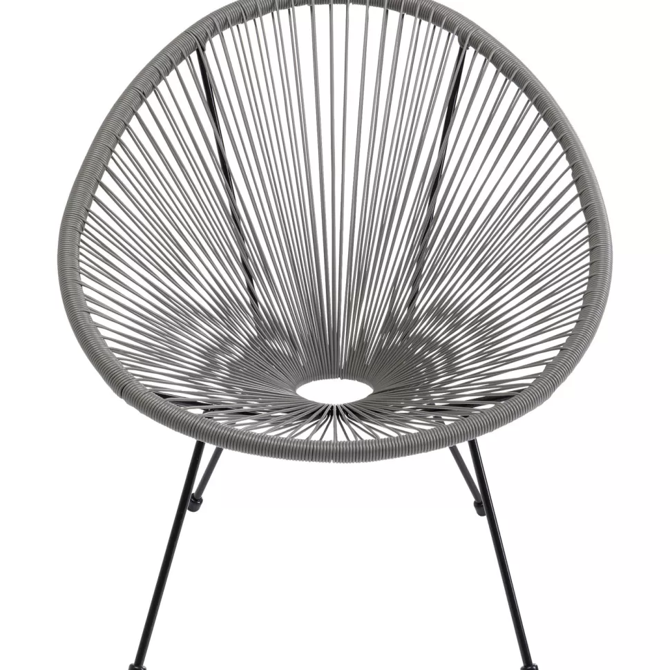 Fotele-KARE Design Fotel Acapulco 73x85 Cm Szary