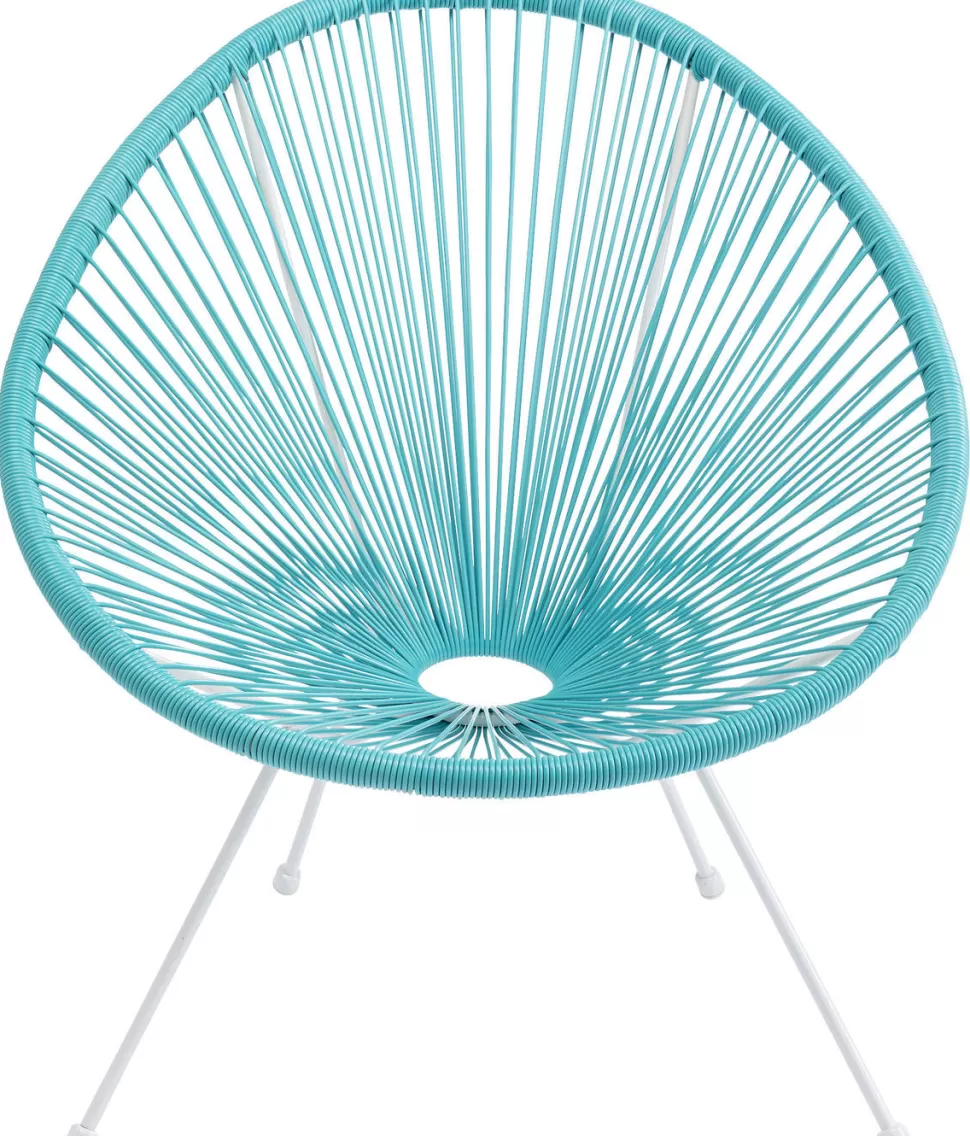 Fotele-KARE Design Fotel Acapulco 73x85 Cm Turkusowy