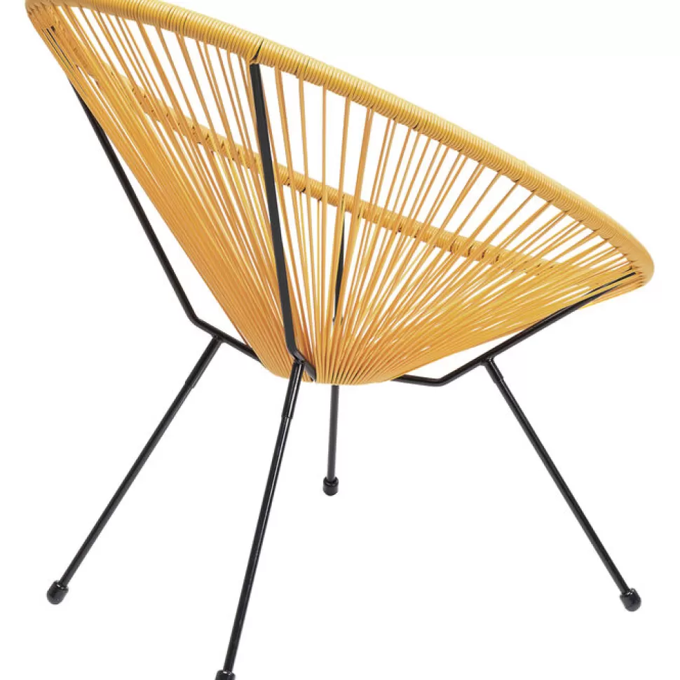 Fotele-KARE Design Fotel Acapulco 73x85 Cm żółty