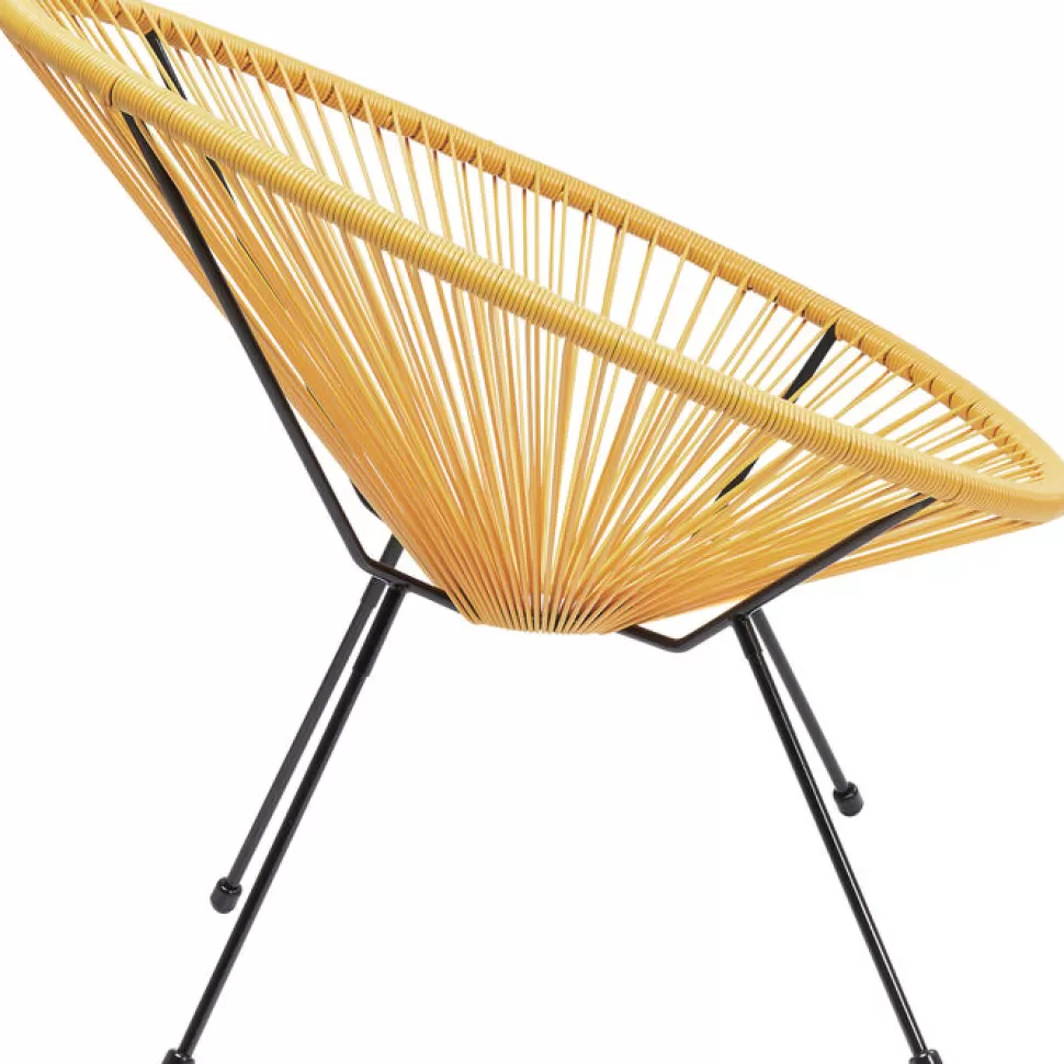 Fotele-KARE Design Fotel Acapulco 73x85 Cm żółty