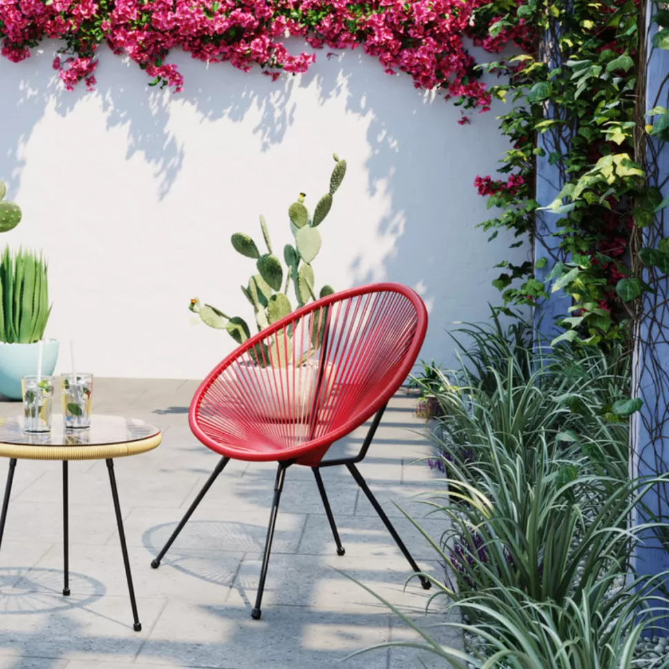 Fotele-KARE Design Fotel Acapulco 73x85 Cm Wiśniowy
