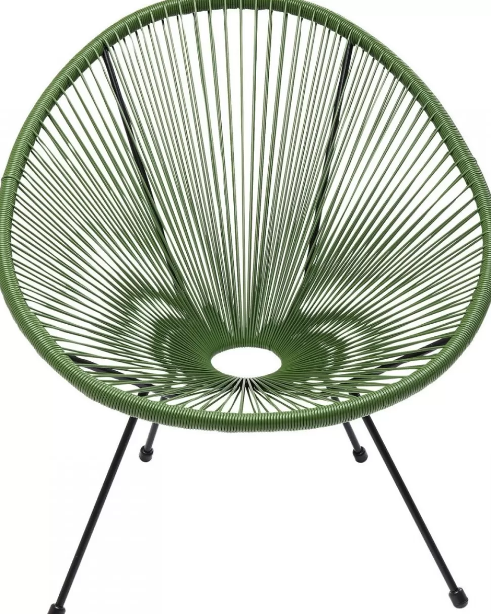Fotele-KARE Design Fotel Acapulco 73x85 Cm Zielony